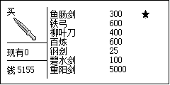 中原都会武器店的柜台画面