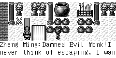 Zheng Ming：Damned Evil Monk!I never think of escaping, I want… kill you! Evil Monk：You are not a common villager!Hold him!