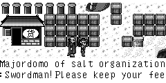 Majordomo of salt organization:Swordman!Please keep your feet!It is my fault just now.Please forgive my ignorance. Zheng Ming：What is the matter for all of this? Majordomo of salt organization:You are the prentice of Yan Master. Zheng Ming：How did you know that? Majordomo of salt organization:You are famous in Jianghu!